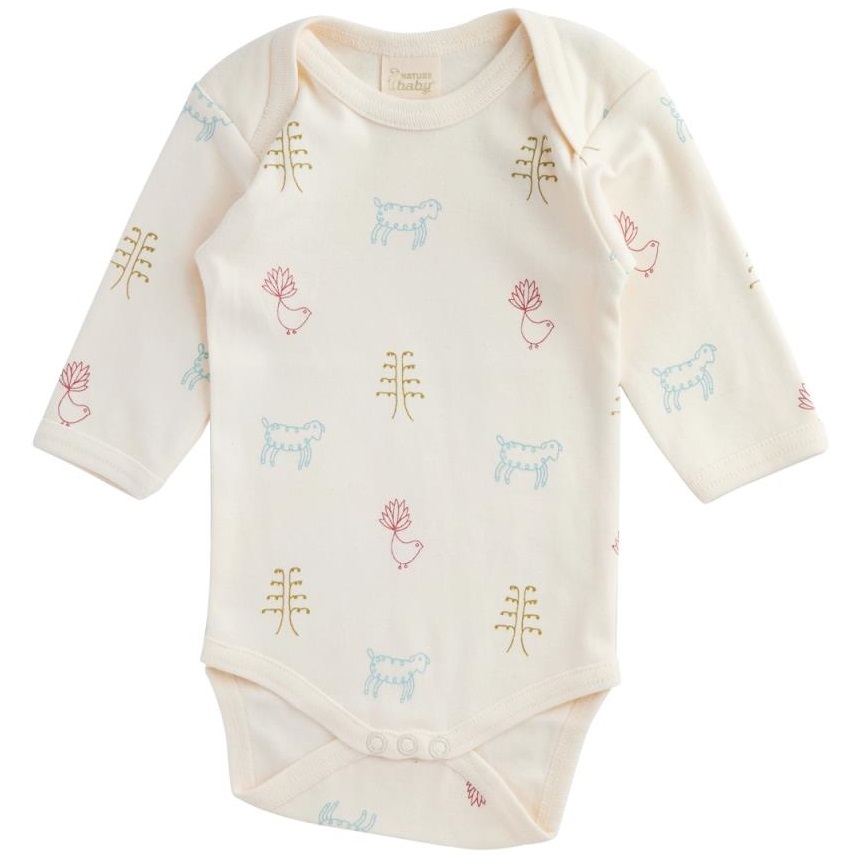 Nature Baby Organic Cotton L/S Bodysuit